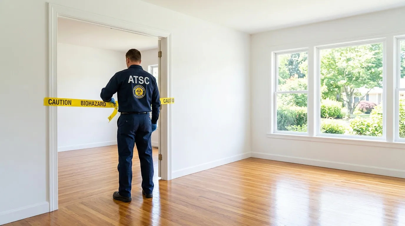 Certified biohazard cleanup crew performing Decomposition Cleanup in Loganville